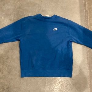 blue nike crewneck